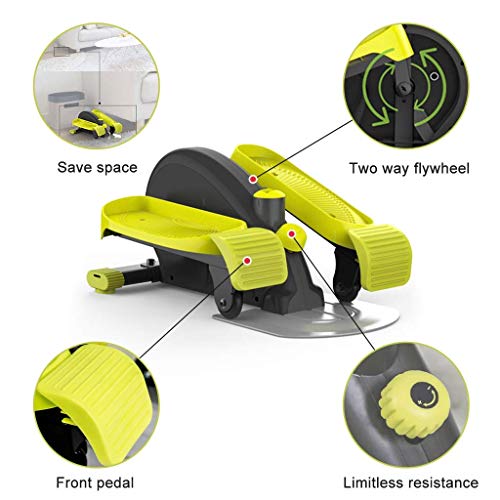 DSHUJC Mini máquina elíptica para Interiores, Gimnasio Compacto Debajo del Escritorio/elíptico de pie, Strider Compacto Completamente ensamblado con Resistencia ajus DSHUJC Mini máquina elíptica para Interiores, Gimnasio Compacto Debajo del Escritorio/elíptico de pie, Strider Compacto Completamente ensamblado con Resistencia ajus