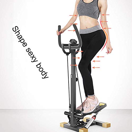 DSHUJC Stepper Fitness Stepper con Mango, Multifunción Adelgazante Cardio Training Stepper, Mini Twist Stepper Climbing Machine para el hogar B