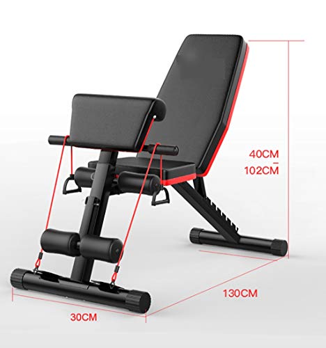 Du hui Gimnasio en casa Peso Ajustable Banco del Entrenamiento Plegable Bench, Ajustable con Mancuernas Benchs heces Romana Presidente se incorpora el Incline Abs Plana