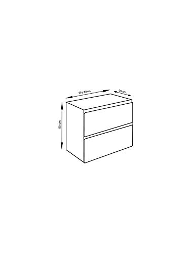 DUCHA.ES Mueble DE BAĆO con Fondo REDUCIDO, Espejo Y Lavabo CERĆMICO INCLUIDOS. Medida Especial 80X35CM Blanco DUCHA.ES Mueble DE BAĆO con Fondo REDUCIDO, Espejo Y Lavabo CERĆMICO INCLUIDOS. Medida Especial 80X35CM Blanco