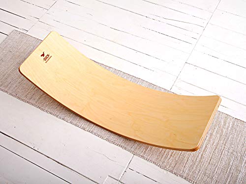 Duck Woodworks Birch Balance Board | Montessori Wooden Board | Rocking Board | Wobble Board