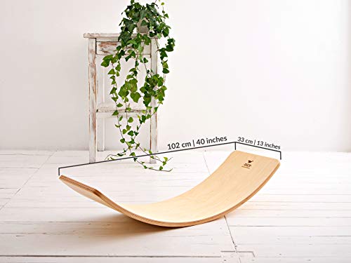 Duck Woodworks Birch Balance Board | Montessori Wooden Board | Rocking Board | Wobble Board Duck Woodworks Birch Balance Board | Montessori Wooden Board | Rocking Board | Wobble Board