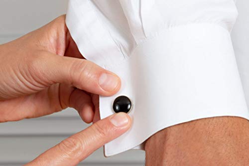 Ducomi - Conjunto de Gemelos y 6 Botones de Camisa para Hombres - Accesorio Elegante Ideal para Reuniones de Negocios y Ocasiones Especiales (Gold/Black) Ducomi - Conjunto de Gemelos y 6 Botones de Camisa para Hombres - Accesorio Elegante Ideal para Reuniones de Negocios y Ocasiones Especiales (Gold/Black)