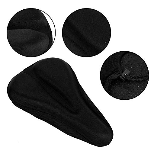 Ducomi Funda para sillín de bicicleta con almohadilla de gel acolchada, ergonómica y suave, para pedalear sin dolor, bicicleta estática, spinning, bicicletas de carreras y ciudad, (Red) Ducomi Funda para sillín de bicicleta con almohadilla de gel acolchada, ergonómica y suave, para pedalear sin dolor, bicicleta estática, spinning, bicicletas de carreras y ciudad, (Red)