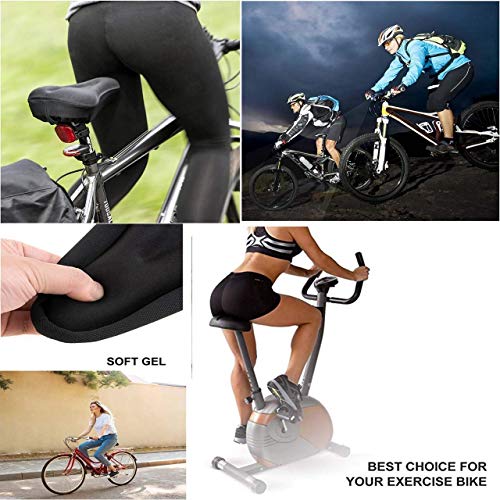 Ducomi - Funda para sillín de bicicleta con almohadilla de gel acolchada, ergonómica y suave para pedalear sin dolor, para bicicleta, spinning, bicicletas de carreras y ciudades (Pink)