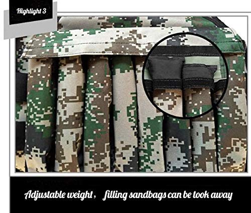Ducomi LIM Chaleco de Peso Ajustable - Chaleco de Peso con Bolsas para Placas de Peso de Metal - Fitness, Ejercicio de Gimnasio, Chalecos con Peso, Tracciones de Corpiño Pesado (Camo) Ducomi LIM Chaleco de Peso Ajustable - Chaleco de Peso con Bolsas para Placas de Peso de Metal - Fitness, Ejercicio de Gimnasio, Chalecos con Peso, Tracciones de Corpiño Pesado (Camo)