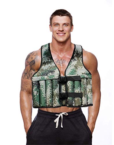 Ducomi LIM Chaleco de Peso Ajustable - Chaleco de Peso con Bolsas para Placas de Peso de Metal - Fitness, Ejercicio de Gimnasio, Chalecos con Peso, Tracciones de Corpiño Pesado (Camo) Ducomi LIM Chaleco de Peso Ajustable - Chaleco de Peso con Bolsas para Placas de Peso de Metal - Fitness, Ejercicio de Gimnasio, Chalecos con Peso, Tracciones de Corpiño Pesado (Camo)