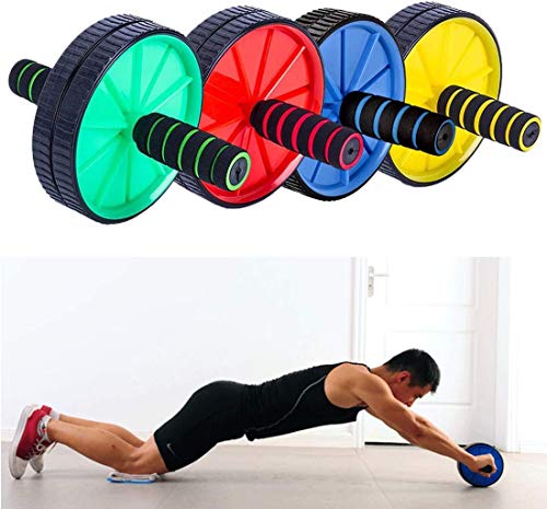 Ducomi Multifuncional Fitness Workout Set - Rueda Abdominal con Tapete, Cuerda para Saltar, Manijas de Empuje, Abrazaderas de Mano (Juego de 6)