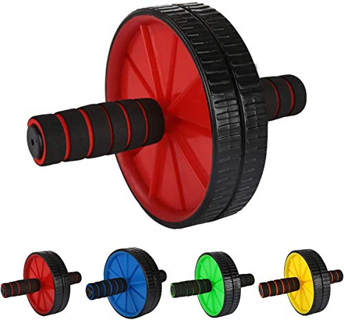 Ducomi Multifuncional Fitness Workout Set - Rueda Abdominal con Tapete, Cuerda para Saltar, Manijas de Empuje, Abrazaderas de Mano (Juego de 6)