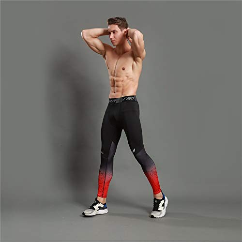 Ducomi Pantalones Deportivos de Compresión - Pantalones de Yoga Elásticos para Hombres - Mallas Deportivas Estampadas - Entrenamiento Físico Masculino Gimnasio Ejercicio Correr (Rojo, EU XS) Ducomi Pantalones Deportivos de Compresión - Pantalones de Yoga Elásticos para Hombres - Mallas Deportivas Estampadas - Entrenamiento Físico Masculino Gimnasio Ejercicio Correr (Rojo, EU XS)