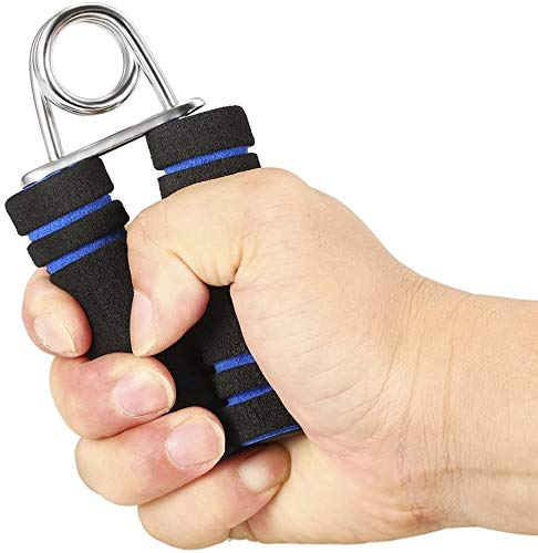 Ducomi Pinza de mano con muelle – Puños de muelles para ejercicios de resistencia para mano, muñeca y antebrazo, aumenta la fuerza y la musculatura de la mano para un agarre sólido