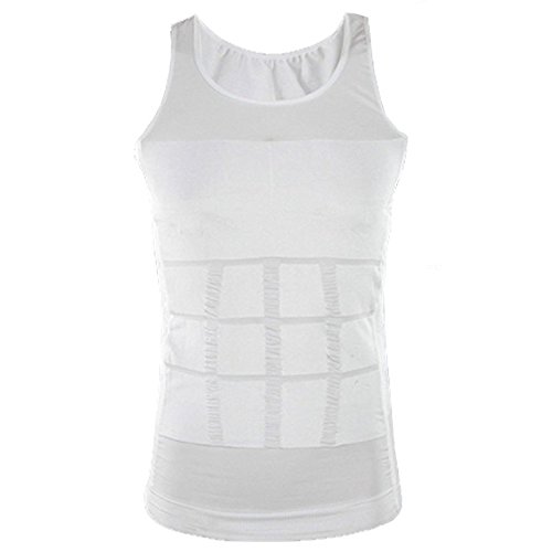 Ducomi Slimshaper - Chaleco para Hombre - Ropa Interior de Efecto Adelgazante Elástico y Formar para el Vientre y la Pérdida de Peso y Grasa - Previene el Dolor de Espalda y Lumbares (Blanco, S) Ducomi Slimshaper - Chaleco para Hombre - Ropa Interior de Efecto Adelgazante Elástico y Formar para el Vientre y la Pérdida de Peso y Grasa - Previene el Dolor de Espalda y Lumbares (Blanco, S)