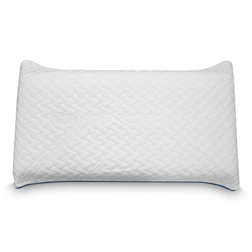 Duérmete Online Almohada Viscoelástica Nature Tencel | Máximo Confort y Excelente Adaptabilidad | Funda Lavable Termorreguladora, Anti-ácaros e Hipoalergénica, 70x40 cm