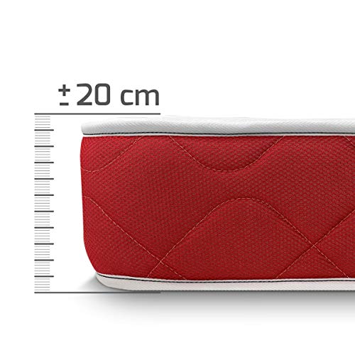 Duérmete Online - Colchón Viscoelástico Lite Reversible (a 2 caras), Muy Transpirable, Blanco, 105 x 190 Duérmete Online - Colchón Viscoelástico Lite Reversible (a 2 caras), Muy Transpirable, Blanco, 105 x 190