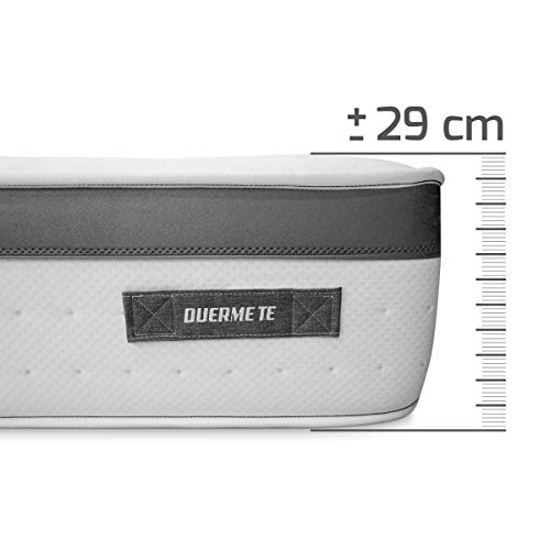 Duérmete Online - Colchón Viscoelástico Nature Biogel | Altura 29cm | Confort Máximo | Tejido Termorregulador, 135x180 Duérmete Online - Colchón Viscoelástico Nature Biogel | Altura 29cm | Confort Máximo | Tejido Termorregulador, 135x180