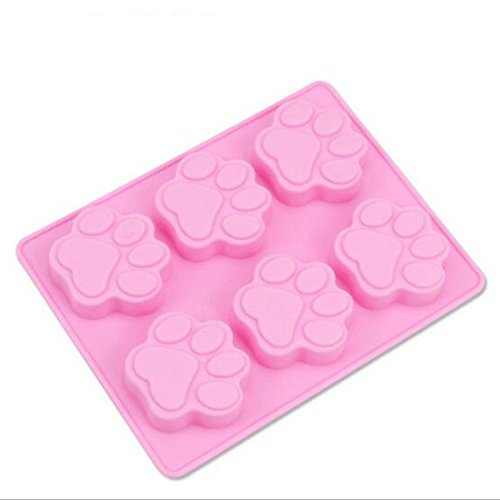 Dulce encantador de múltiples funciones de la pata del perro de silicona del molde del cubo de hielo de la torta del jabón molde de la hornada de la cocina Accessoriess Dulce encantador de múltiples funciones de la pata del perro de silicona del molde del cubo de hielo de la torta del jabón molde de la hornada de la cocina Accessoriess
