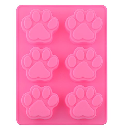 Dulce encantador de múltiples funciones de la pata del perro de silicona del molde del cubo de hielo de la torta del jabón molde de la hornada de la cocina Accessoriess Dulce encantador de múltiples funciones de la pata del perro de silicona del molde del cubo de hielo de la torta del jabón molde de la hornada de la cocina Accessoriess