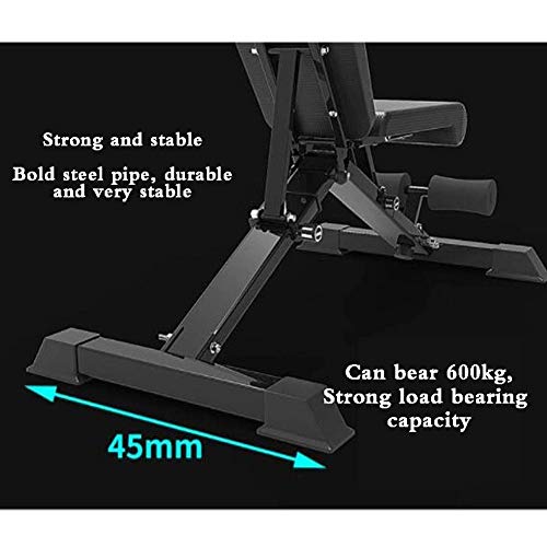 DULPLAY Mancuerna Banco De Pesas,Aptitud Banco De Ejercicios Banco De Entrenamiento Flat Fly Weight Press Fitness Multi-propósito para Home Gym Negro