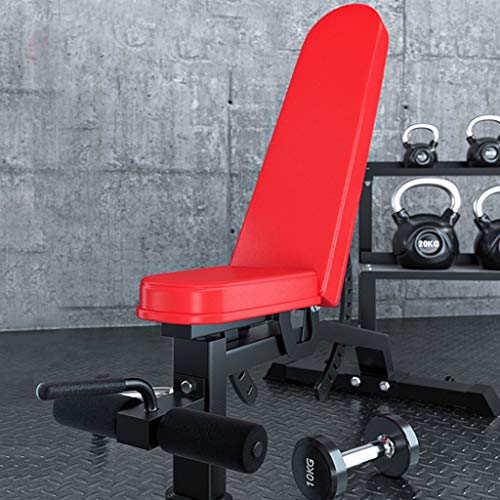 Dumbbell bench Banco De Press De Banca Profesional Multifuncional 13 Banco De Entrenamiento con Mancuernas Banco De Entrenamiento En Casa (Color : Black and Red, Size : 150 * 65 * 42cm)