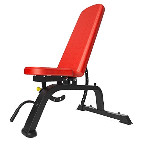 Dumbbell bench Banco De Press De Banca Profesional Multifuncional 13 Banco De Entrenamiento con Mancuernas Banco De Entrenamiento En Casa (Color : Black and Red, Size : 150 * 65 * 42cm)