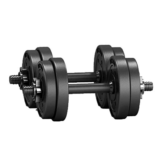 Dumbbell Mancuerna Exterior de Goma protección del Medio Ambiente mancuerna Unisex Equipo de Fitness Entrenamiento Muscular del Brazo 10/15/20/30 kg Peso Ajustable mancuerna mancuerna Dos en uno