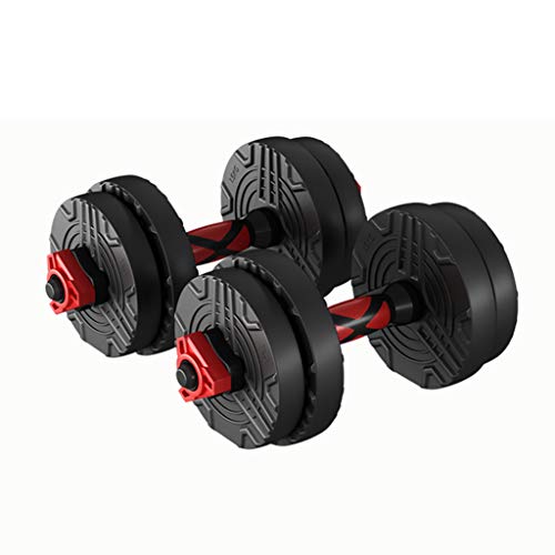 Dumbbells Juego de Pesas Ajustables con Mancuernas para el hogar para Hombres, combinación de Dos en uno, Juego de Mancuernas para Levantamiento de Pesas, Ejercicios para el hogar