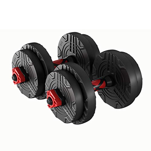 Dumbbells Juego de Pesas Ajustables con Mancuernas para el hogar para Hombres, combinación de Dos en uno, Juego de Mancuernas para Levantamiento de Pesas, Ejercicios para el hogar