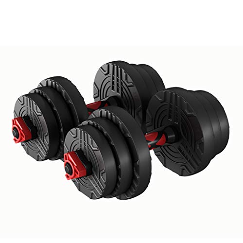 Dumbbells Juego de Pesas Ajustables con Mancuernas para el hogar para Hombres, combinación de Dos en uno, Juego de Mancuernas para Levantamiento de Pesas, Ejercicios para el hogar