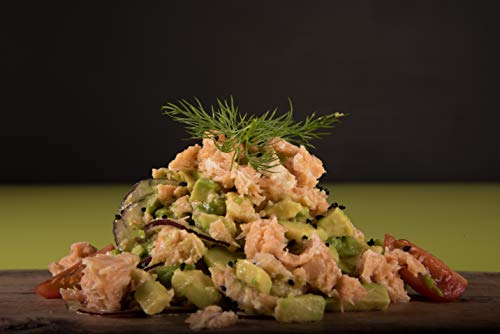 Dumón - 11 Unidades de 120 gr de Filetes de Salmon Noruego en Aceite de Oliva, Exclusivo Formato Transparente con Abre Fácil, Conserva de Pescado en Lata. Salmon Noruego Alto en Proteínas y Omega 3. Dumón - 11 Unidades de 120 gr de Filetes de Salmon Noruego en Aceite de Oliva, Exclusivo Formato Transparente con Abre Fácil, Conserva de Pescado en Lata. Salmon Noruego Alto en Proteínas y Omega 3.