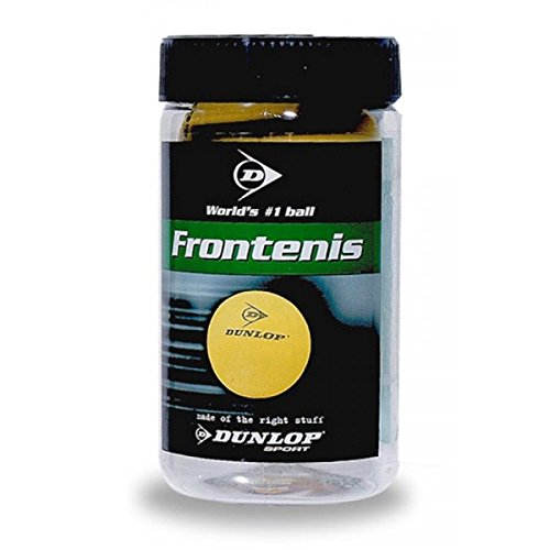 Dunlop 0503054 Pelota de Frontenis en Bote, Unisex Adulto, Amarillo, 2 Unidades Dunlop 0503054 Pelota de Frontenis en Bote, Unisex Adulto, Amarillo, 2 Unidades