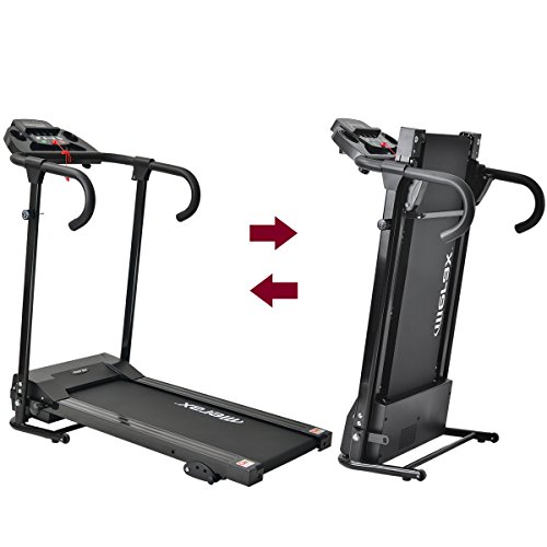 DuraB Cinta de Correr Motorizada Plegable Eléctrica para Correr, Trotar, Caminar, Máquina para Uso Doméstico, 12 Programas Previos, 98% Ensamblados - 1-10 km/h - 500 W - Inclinación Manual 3 Niveles