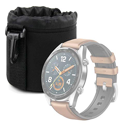 DURAGADGET Bolsa Negra para Huawei Watch GT, Huawei Band 3 Pro - Ligero para Transportar