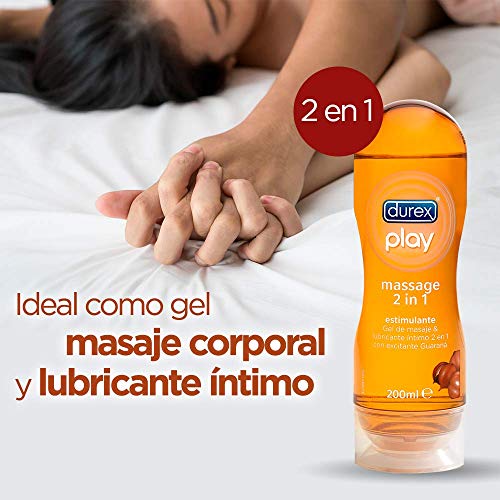 Durex Lubricante Play Massage 2 en 1 Gel de Masaje Corporal Erótico y Estimulante con Guaraná - 200 ml Durex Lubricante Play Massage 2 en 1 Gel de Masaje Corporal Erótico y Estimulante con Guaraná - 200 ml