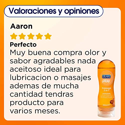 Durex Lubricante Play Massage 2 en 1 Gel de Masaje Corporal Erótico y Estimulante con Guaraná - 200 ml Durex Lubricante Play Massage 2 en 1 Gel de Masaje Corporal Erótico y Estimulante con Guaraná - 200 ml