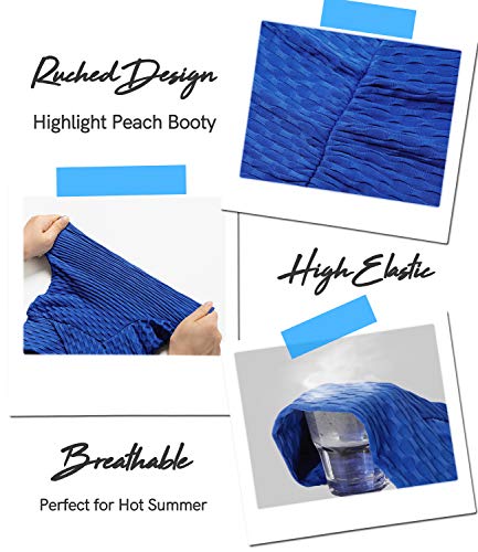 DUROFIT Pantalones Cortos Deportivos Mujer Yoga Pantalones Deportivos Pantalón de Elásticos Short Pants Pantalones Cortos de Yoga para Mujer Cintura Alta Fitness M Azul DUROFIT Pantalones Cortos Deportivos Mujer Yoga Pantalones Deportivos Pantalón de Elásticos Short Pants Pantalones Cortos de Yoga para Mujer Cintura Alta Fitness M Azul
