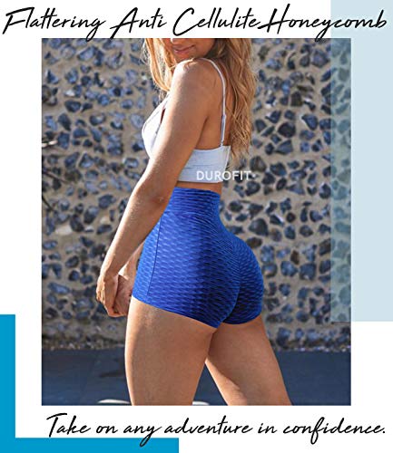 DUROFIT Pantalones Cortos Deportivos Mujer Yoga Pantalones Deportivos Pantalón de Elásticos Short Pants Pantalones Cortos de Yoga para Mujer Cintura Alta Fitness M Azul DUROFIT Pantalones Cortos Deportivos Mujer Yoga Pantalones Deportivos Pantalón de Elásticos Short Pants Pantalones Cortos de Yoga para Mujer Cintura Alta Fitness M Azul