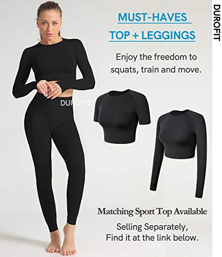 DUROFIT Pantalones Deportivos Leggings Y Medias Deportivas Pantalones De Yoga Pantalones De Fitness Mallas De Deporte De Mujer Negro M DUROFIT Pantalones Deportivos Leggings Y Medias Deportivas Pantalones De Yoga Pantalones De Fitness Mallas De Deporte De Mujer Negro M