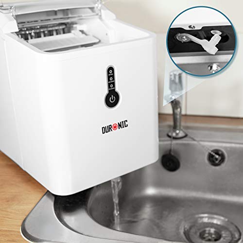 Duronic IM120 Máquina para hacer hielos caseros – Hace 12Kg de hielo en 24h – Depósito de 1.5L y cubitera de 600g – 9 hielos en 7 minutos – Ideal para bebidas frescas Duronic IM120 Máquina para hacer hielos caseros – Hace 12Kg de hielo en 24h – Depósito de 1.5L y cubitera de 600g – 9 hielos en 7 minutos – Ideal para bebidas frescas