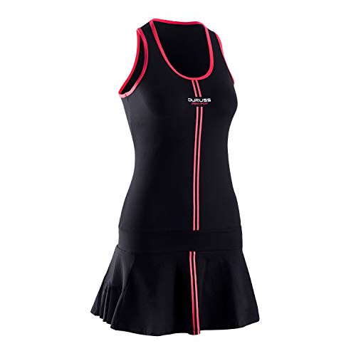 Duruss Vestido con Tirantes y Minishort, Mujeres, Negro, S