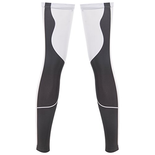DuShow Mangas de compresión unisex para piernas, calentadores de piernas, ciclismo, baloncesto, correr, correr, fitness y ejercicio, 1 cubo (blanco, M) DuShow Mangas de compresión unisex para piernas, calentadores de piernas, ciclismo, baloncesto, correr, correr, fitness y ejercicio, 1 cubo (blanco, M)
