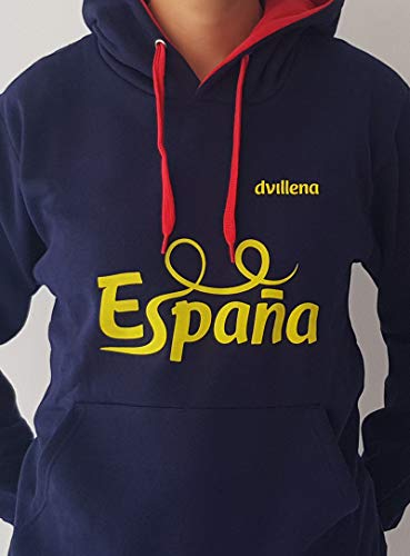 dvillena | Sudadera Gimnasia Ritmica España Mujer con Capucha y Bolsillo Canguro | Actividades Deportivas o Tiempo Libre | Sudadera para Niñas, Adolescentes o Adultos | Talla S