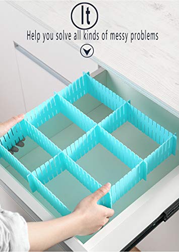 DXIA 16 Piezas DIY Separadores de Cajones, Organizador de Cajones Ajustable Divisor de Cajón, Ajustable Organizador de Cajones para Armario Ordenado Casero, Calcetines, Ropa Interior DXIA 16 Piezas DIY Separadores de Cajones, Organizador de Cajones Ajustable Divisor de Cajón, Ajustable Organizador de Cajones para Armario Ordenado Casero, Calcetines, Ropa Interior