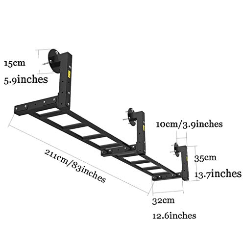 DXIUMZHP Barras de dominadas Barras De Dominadas Multifuncionales, Gimnasio DIY Estructura De Escalada De Barra Horizontal, Estación De Inmersión De Pared, Puede Soportar 300 Kg