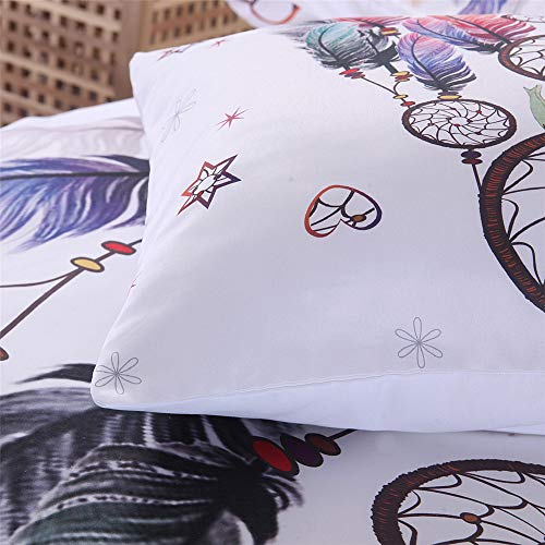DXSX Funda Nórdica Juego de Cama Funda de Edredón Microfibra Funda de Almohada Tema Atrapasueños Ropa de Cama Dreamcatcher Decoración (150×220cm (para Cama de 90)) DXSX Funda Nórdica Juego de Cama Funda de Edredón Microfibra Funda de Almohada Tema Atrapasueños Ropa de Cama Dreamcatcher Decoración (150×220cm (para Cama de 90))