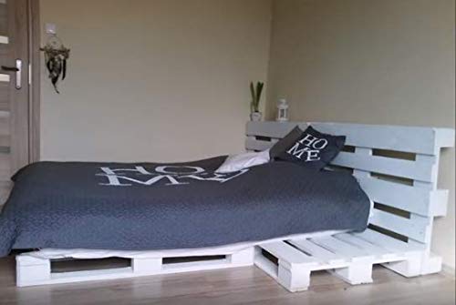 Dydaya 6 Palets Europeos Blancos de 80x120 de Madera Lijados y Pintados de Blanco para Muebles de Palets - Venta de Palets (Blanco, 6) Dydaya 6 Palets Europeos Blancos de 80x120 de Madera Lijados y Pintados de Blanco para Muebles de Palets - Venta de Palets (Blanco, 6)