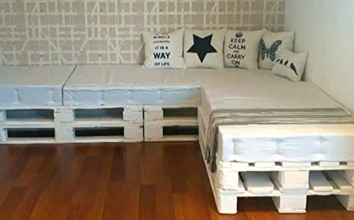 Dydaya 6 Palets Europeos Blancos de 80x120 de Madera Lijados y Pintados de Blanco para Muebles de Palets - Venta de Palets (Blanco, 6) Dydaya 6 Palets Europeos Blancos de 80x120 de Madera Lijados y Pintados de Blanco para Muebles de Palets - Venta de Palets (Blanco, 6)