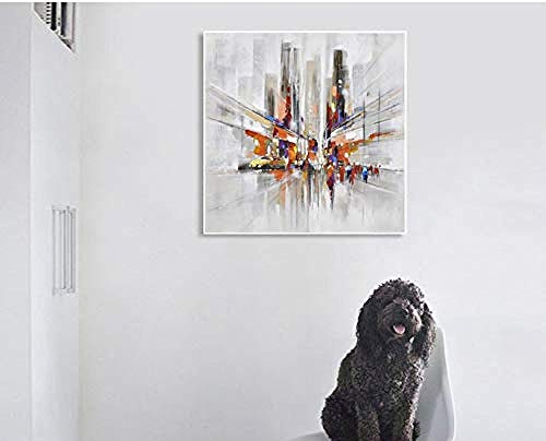 DYHDQ Pinturas Al Óleo sobre Lienzo Pintada A Mano Paisaje Abstracto Centro De La Ciudad Calles Urbanas Cuadro Lienzo Arte De La Pared Sala De Estar En El Hogar Dormitorio 80×80 Cm DYHDQ Pinturas Al Óleo sobre Lienzo Pintada A Mano Paisaje Abstracto Centro De La Ciudad Calles Urbanas Cuadro Lienzo Arte De La Pared Sala De Estar En El Hogar Dormitorio 80×80 Cm