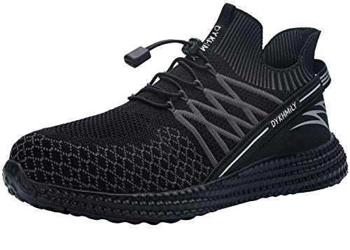 DYKHMILY Zapatillas de Seguridad Hombre Impermeable Zapatos de Seguridad con Punta de Acero Ligeras Transpirable Botas de Seguridad (Negro Relámpago,43.5 EU) DYKHMILY Zapatillas de Seguridad Hombre Impermeable Zapatos de Seguridad con Punta de Acero Ligeras Transpirable Botas de Seguridad (Negro Relámpago,43.5 EU)
