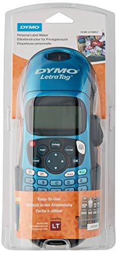 Dymo S0901180 LetraTag LT-100H Plus Label Maker ABC Keyboard - Negro / Azul
