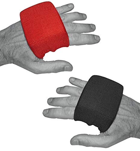 Dynamix Athletics Gel Knuckle Guards - Tobillera elástica para vendajes de boxeo (rojo)